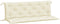 vidaXL - Tuinbankkussen - 150x(50+50)x7 - cm - oxford - stof - crèmewit
