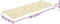 vidaXL - Tuinbankkussen - 150x(50+50)x7 - cm - oxford - stof - crèmewit
