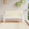 vidaXL - Tuinbankkussen - 150x(50+50)x7 - cm - oxford - stof - crèmewit