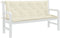 vidaXL - Tuinbankkussen - 150x(50+50)x7 - cm - oxford - stof - crèmewit
