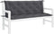 vidaXL - Tuinbankkussen - 150x(50+50)x7 - cm - oxford - stof - antracietkleurig