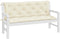 vidaXL - Tuinbankkussen - 150x(50+50)x7 - cm - oxford - stof - crèmewit