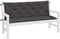 vidaXL - Tuinbankkussen - 150x(50+50)x7 - cm - oxford - stof - antracietkleurig