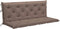 vidaXL - Tuinbankkussen - 150x(50+50)x7 - cm - oxford - stof - taupe
