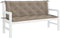 vidaXL - Tuinbankkussen - 150x(50+50)x7 - cm - oxford - stof - taupe