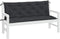 vidaXL - Tuinbankkussen - 150x(50+50)x7 - cm - oxford - stof - zwart