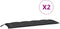 vidaXL - Tuinbankkussen - 150x(50+50)x7 - cm - oxford - stof - zwart