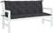 vidaXL - Tuinbankkussen - 150x(50+50)x7 - cm - oxford - stof - zwart