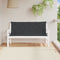 vidaXL - Tuinbankkussen - 150x(50+50)x7 - cm - oxford - stof - zwart