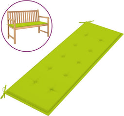 vidaXL - Tuinbankkussen - 150x50x3 - cm - oxford - stof - felgroen
