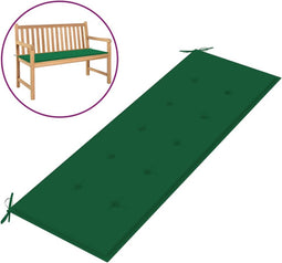 vidaXL - Tuinbankkussen - 150x50x3 - cm - oxford - stof - groen