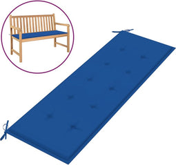 vidaXL - Tuinbankkussen - 150x50x3 - cm - oxford - stof - koningsblauw