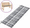 vidaXL - Tuinbankkussen - 150x50x3 - cm - oxford - stof - ruitpatroon - grijs