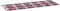 vidaXL - Tuinbankkussen - 150x50x3 - cm - oxford - stof - ruitpatroon - rood