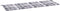 vidaXL - Tuinbankkussen - 150x50x3 - cm - oxford - stof - ruitpatroon - grijs