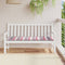 vidaXL - Tuinbankkussen - 150x50x3 - cm - oxford - stof - ruitpatroon - rood