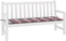 vidaXL - Tuinbankkussen - 150x50x3 - cm - oxford - stof - ruitpatroon - rood