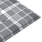 vidaXL - Tuinbankkussen - 150x50x3 - cm - oxford - stof - ruitpatroon - grijs