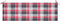 vidaXL - Tuinbankkussen - 150x50x3 - cm - oxford - stof - ruitpatroon - rood