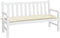 vidaXL - Tuinbankkussen - 150x50x7 - cm - oxford - stof - crèmewit