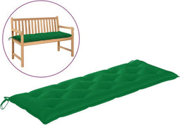 vidaXL - Tuinbankkussen - 150x50x7 - cm - oxford - stof - groen