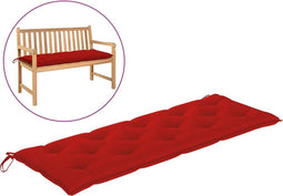 vidaXL - Tuinbankkussen - 150x50x7 - cm - oxford - stof - rood