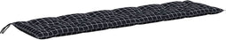 vidaXL - Tuinbankkussen - 150x50x7 - cm - oxford - stof - ruitpatroon - zwart