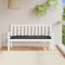 vidaXL - Tuinbankkussen - 150x50x7 - cm - oxford - stof - ruitpatroon - zwart