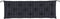 vidaXL - Tuinbankkussen - 150x50x7 - cm - oxford - stof - ruitpatroon - zwart