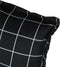 vidaXL - Tuinbankkussen - 150x50x7 - cm - oxford - stof - ruitpatroon - zwart