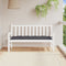 vidaXL - Tuinbankkussen - 150x50x7 - cm - oxford - stof - antracietkleurig
