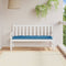 vidaXL - Tuinbankkussen - 150x50x7 - cm - stof - gemêleerd - blauw