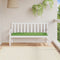 vidaXL - Tuinbankkussen - 150x50x7 - cm - stof - gemêleerd - groen