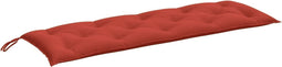 vidaXL - Tuinbankkussen - 150x50x7 - cm - stof - gemêleerd - rood