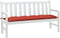 vidaXL - Tuinbankkussen - 150x50x7 - cm - stof - gemêleerd - rood