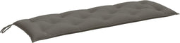 vidaXL - Tuinbankkussen - 150x50x7 - cm - stof - gemêleerd - donkergrijs