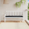 vidaXL - Tuinbankkussen - 150x50x7 - cm - stof - gemêleerd - antracietkleurig