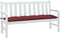 vidaXL - Tuinbankkussen - 150x50x7 - cm - stof - gemêleerd - wijnrood