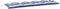 vidaXL - Tuinbankkussen - 150x50x7cm - stof - gestreept - wit - en - blauw