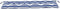vidaXL - Tuinbankkussen - 150x50x7cm - stof - gestreept - wit - en - blauw