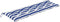 vidaXL - Tuinbankkussen - 150x50x7cm - stof - gestreept - wit - en - blauw