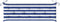 vidaXL - Tuinbankkussen - 150x50x7cm - stof - gestreept - wit - en - blauw