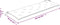 vidaXL - Tuinbankkussen - 150x50x7cm - stof - gestreept - wit - en - blauw