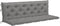 vidaXL - Tuinbankkussen - 180x(50+50)x7 - cm - oxford - stof - grijs