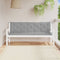 vidaXL - Tuinbankkussen - 180x(50+50)x7 - cm - oxford - stof - grijs