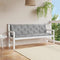 vidaXL - Tuinbankkussen - 180x(50+50)x7 - cm - oxford - stof - grijs