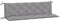 vidaXL - Tuinbankkussen - 180x(50+50)x7 - cm - oxford - stof - grijs