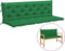 vidaXL - Tuinbankkussen - 180x(50+50)x7 - cm - oxford - stof - groen