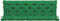 vidaXL - Tuinbankkussen - 180x(50+50)x7 - cm - oxford - stof - groen