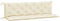 vidaXL - Tuinbankkussen - 180x(50+50)x7 - cm - oxford - stof - crèmewit